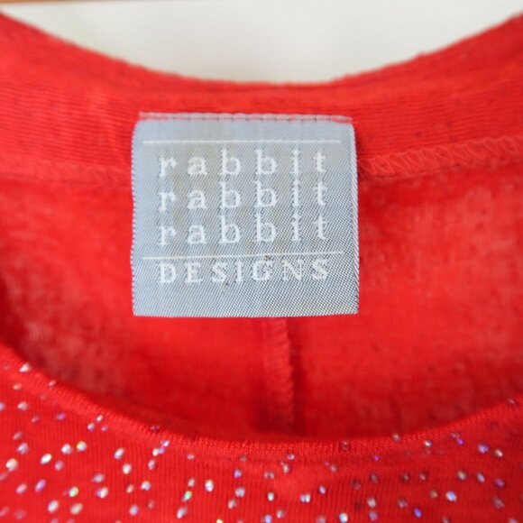 Vintage 90s Sparkly Red Mini Dress - Picture 12 of 14